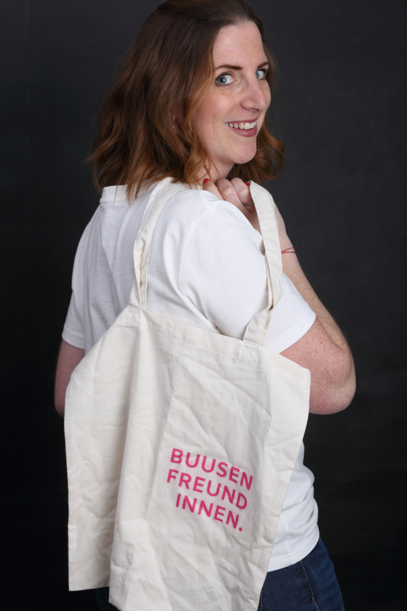 Baumwolltasche "BUUSENFREUNDINNEN" natur