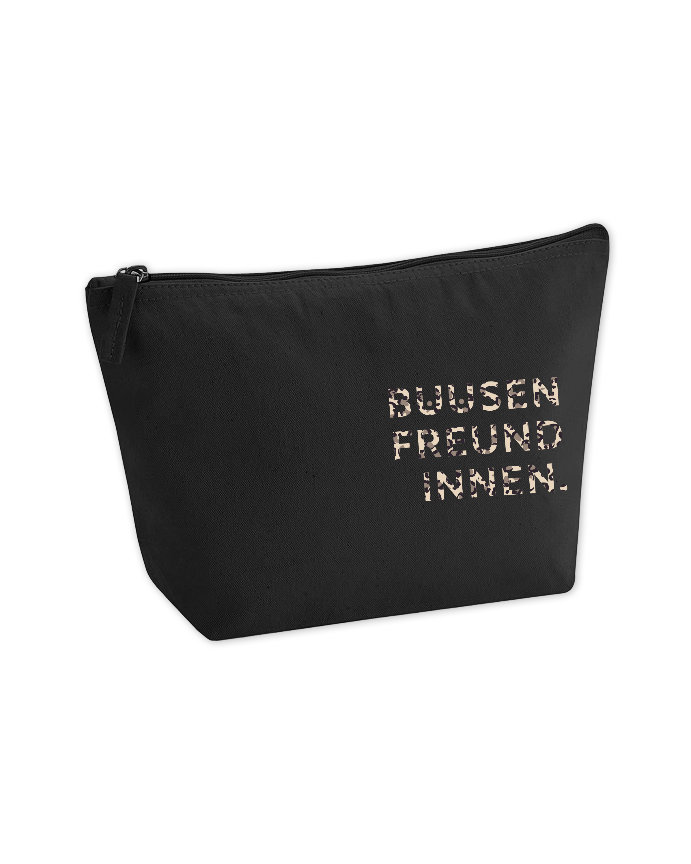 Kosmetiktasche "BUUSENFREUNDINNEN." black
