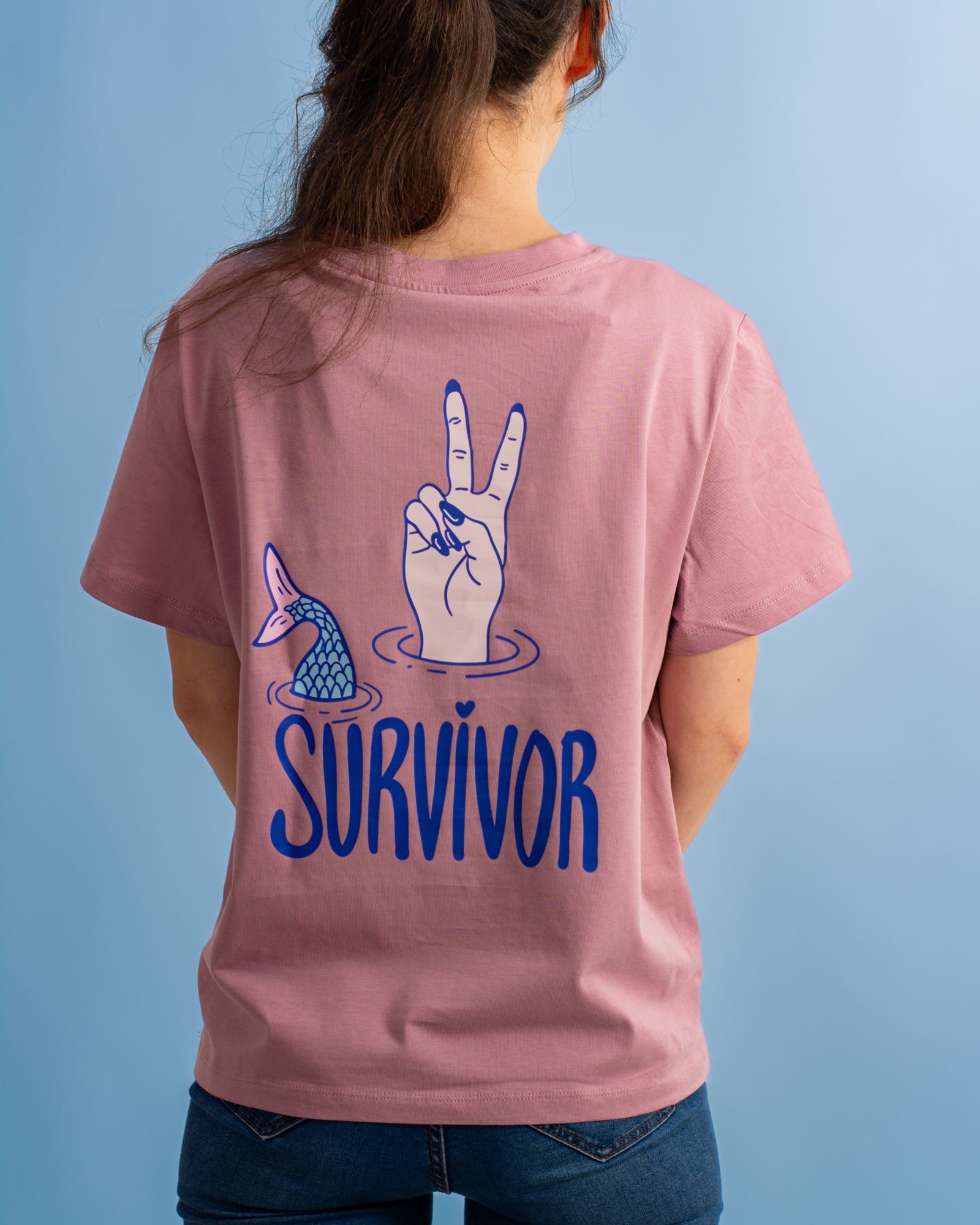 T-Shirt "Cancer Survivor" regular fit - Pinktober