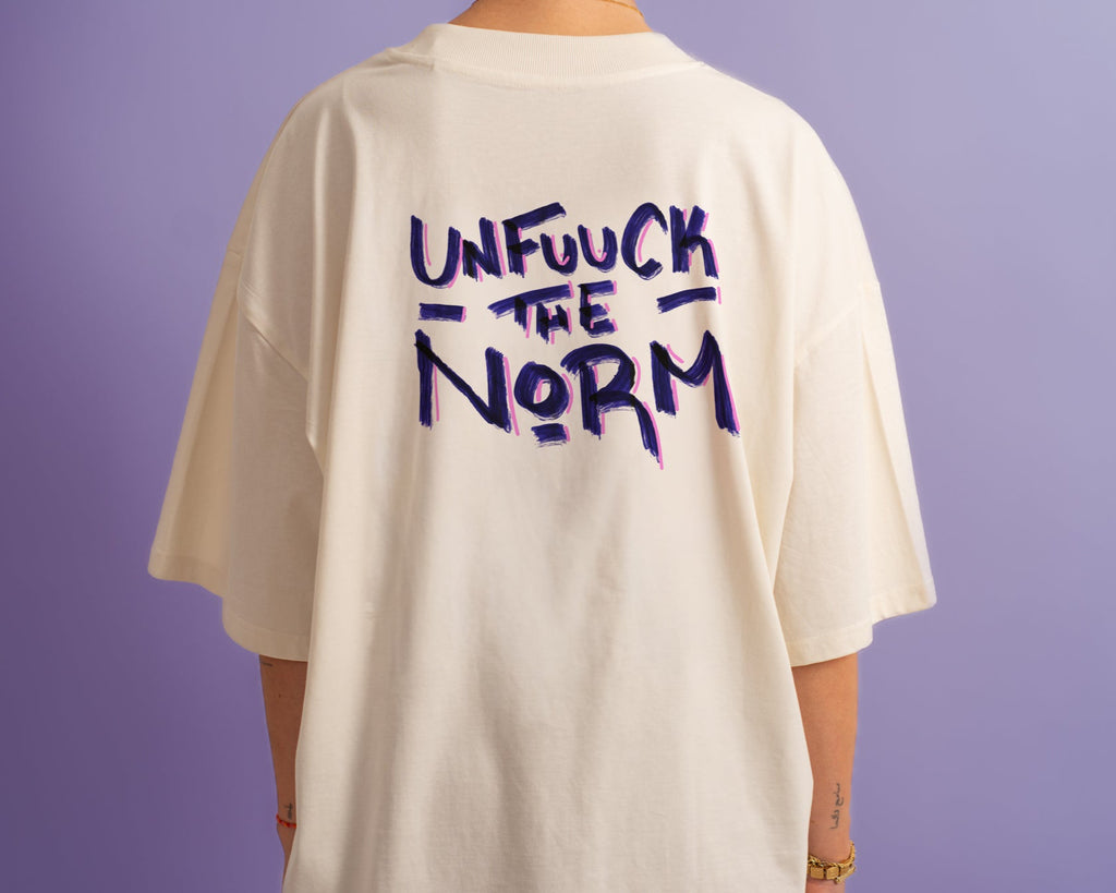 T-Shirt "Unfuuck the Norm" oversize