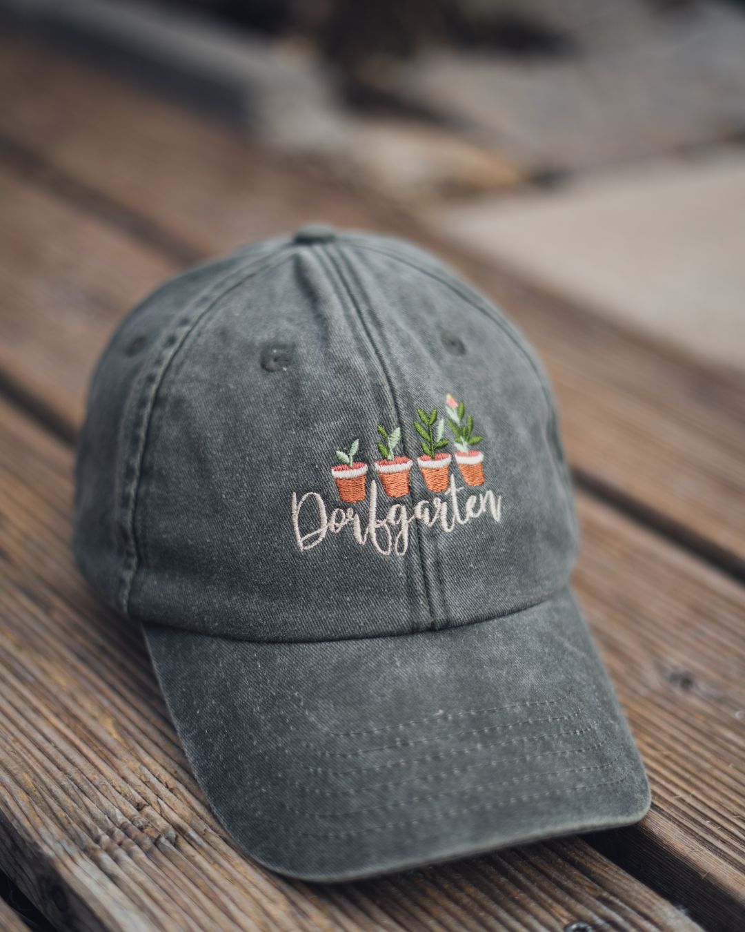 Cap "Dorfgarten" vintage oliv