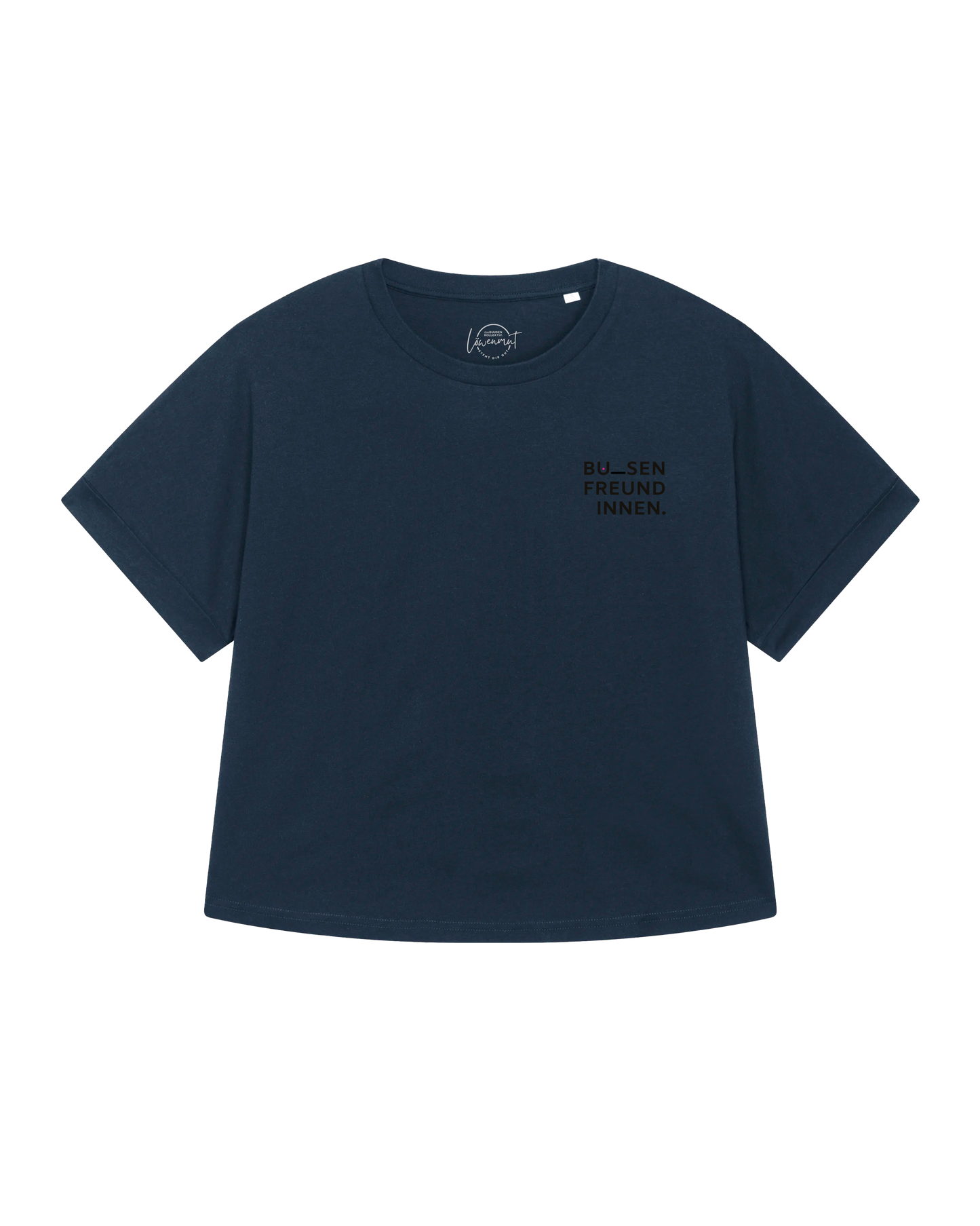 Oversize T-Shirt Damen "Narben" navy