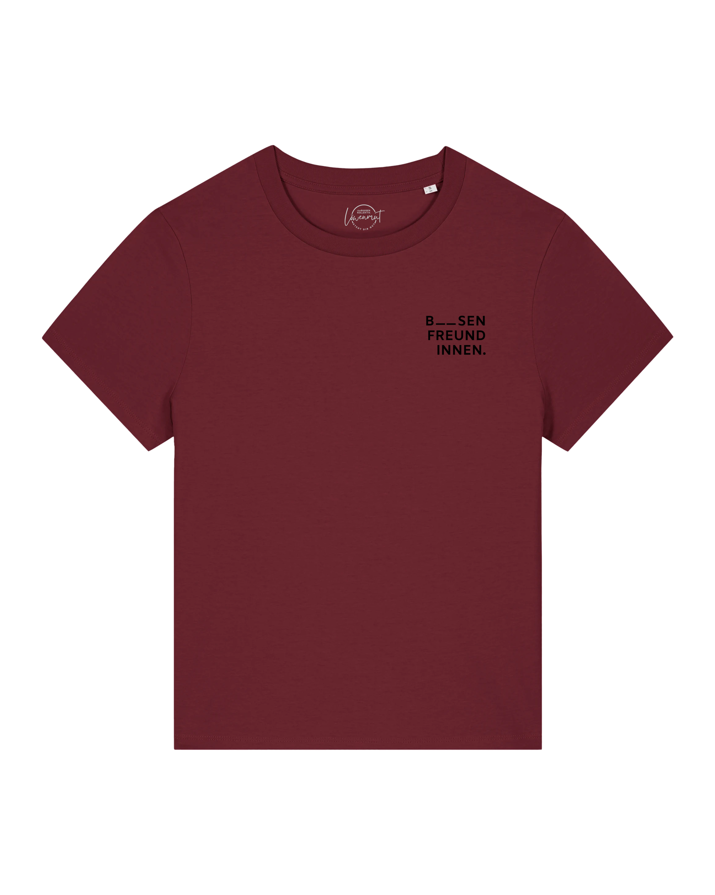 T-Shirt Damen "Narben" burgundy