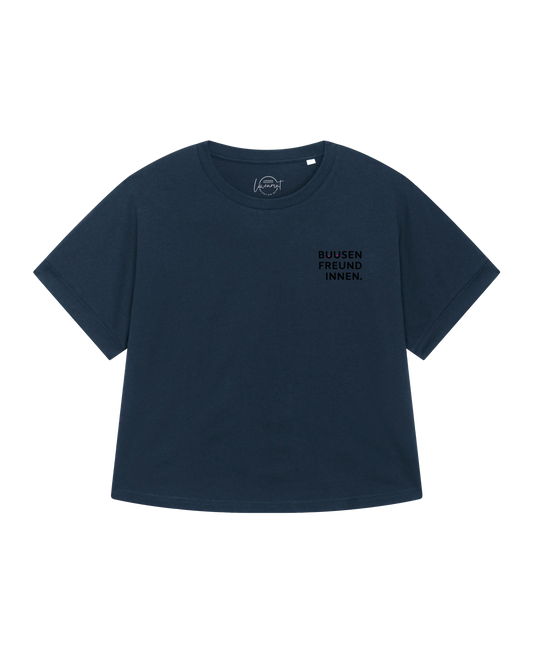 Oversize T-Shirt Damen "BUUSENFREUNDINNEN" navy