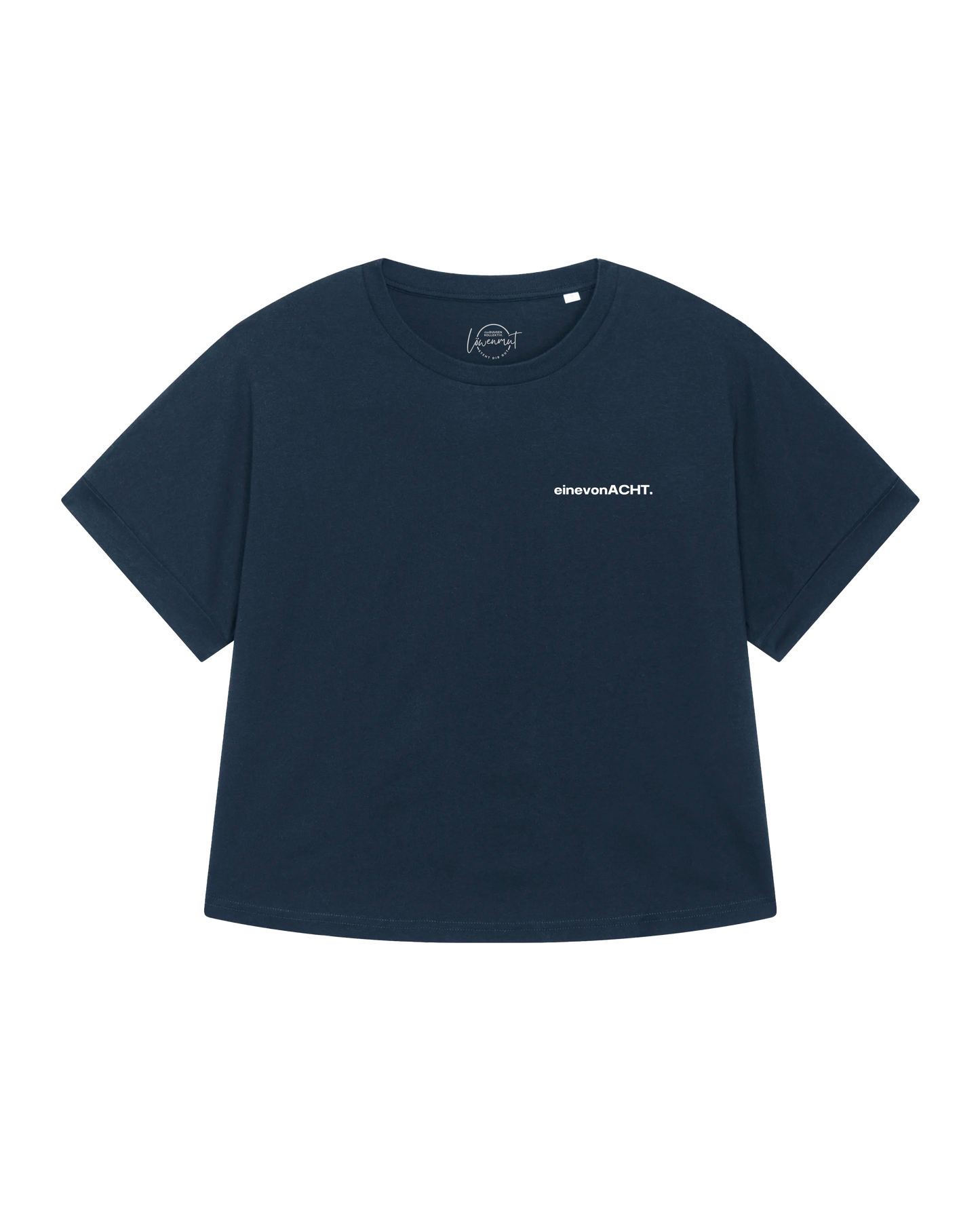 Oversize T-Shirt Damen "einevonACHT." navy