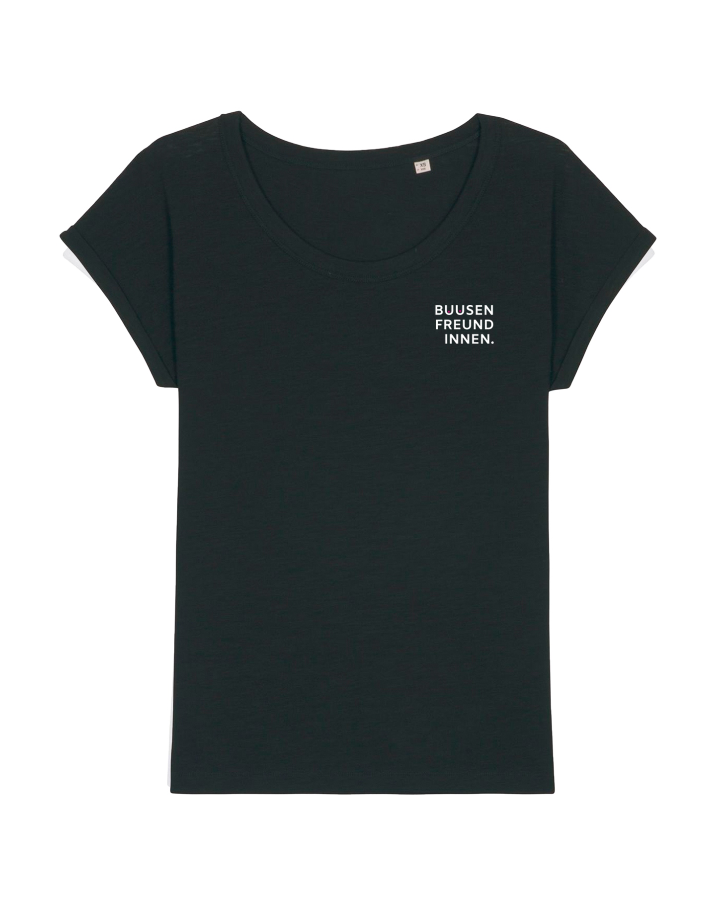 T-Shirt Damen "BUUSENFREUNDINNEN" schwarz