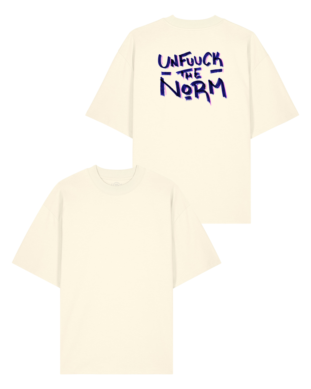 T-Shirt "Unfuuck the Norm" oversize