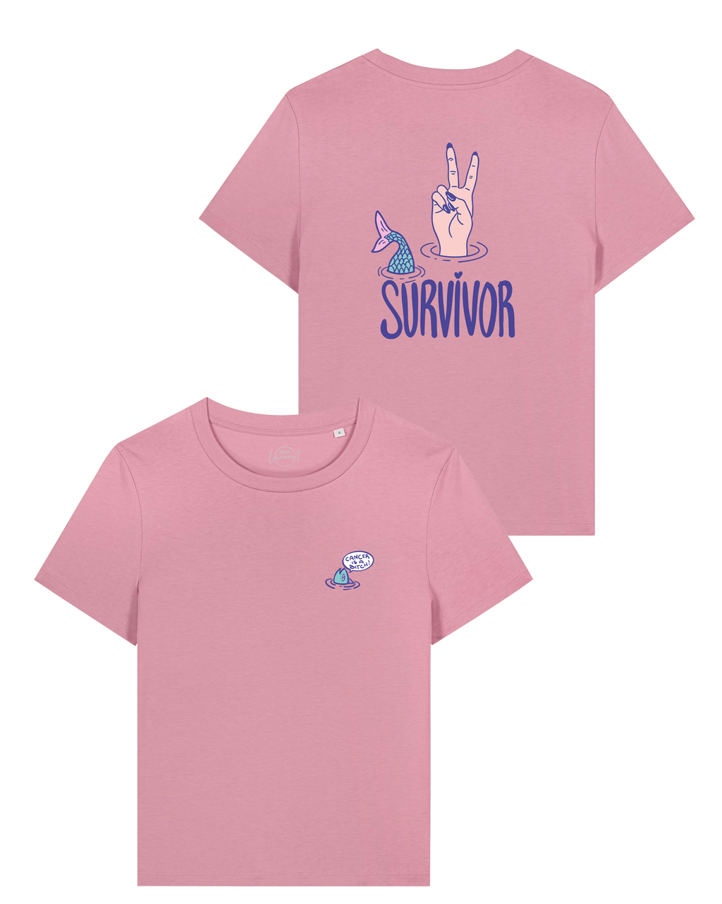 T-Shirt "Cancer Survivor" regular fit - Pinktober
