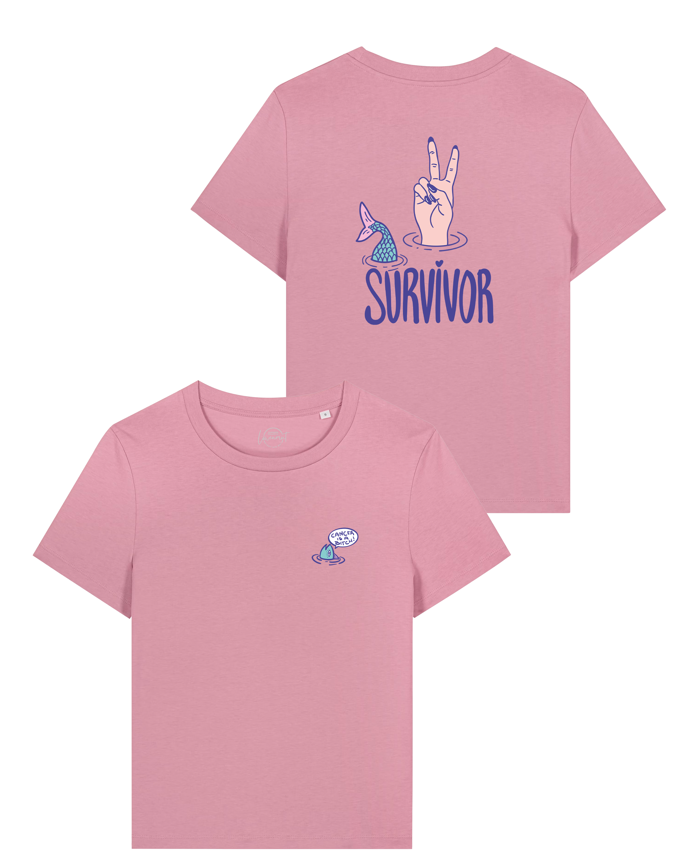 T-Shirt "Cancer Survivor" regular fit - Pinktober