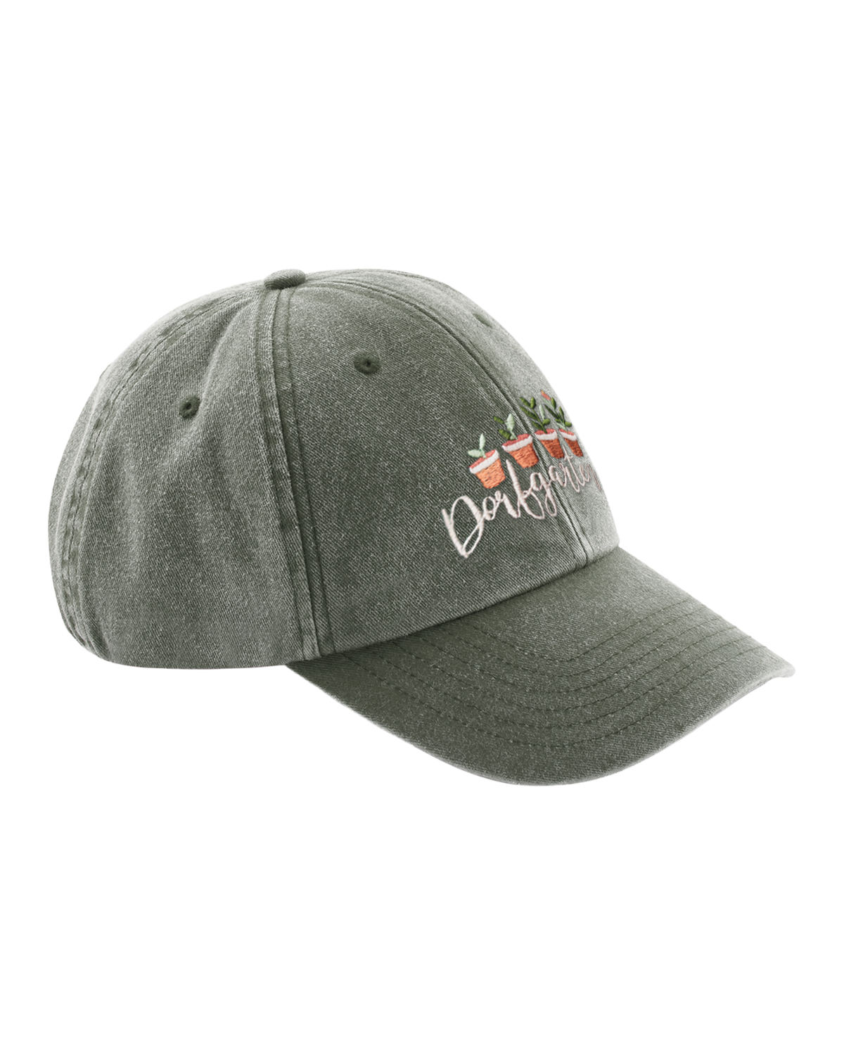 Cap "Dorfgarten" vintage oliv
