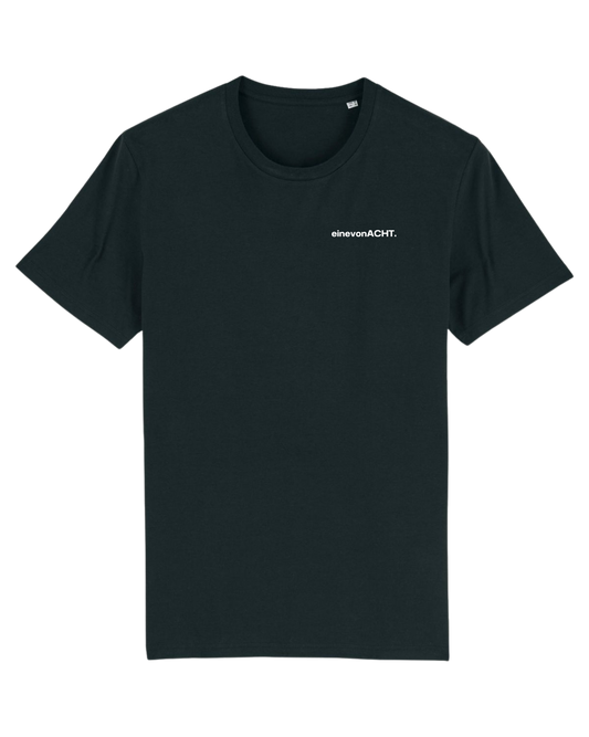 T-Shirt Unisex "einevonACHT." schwarz