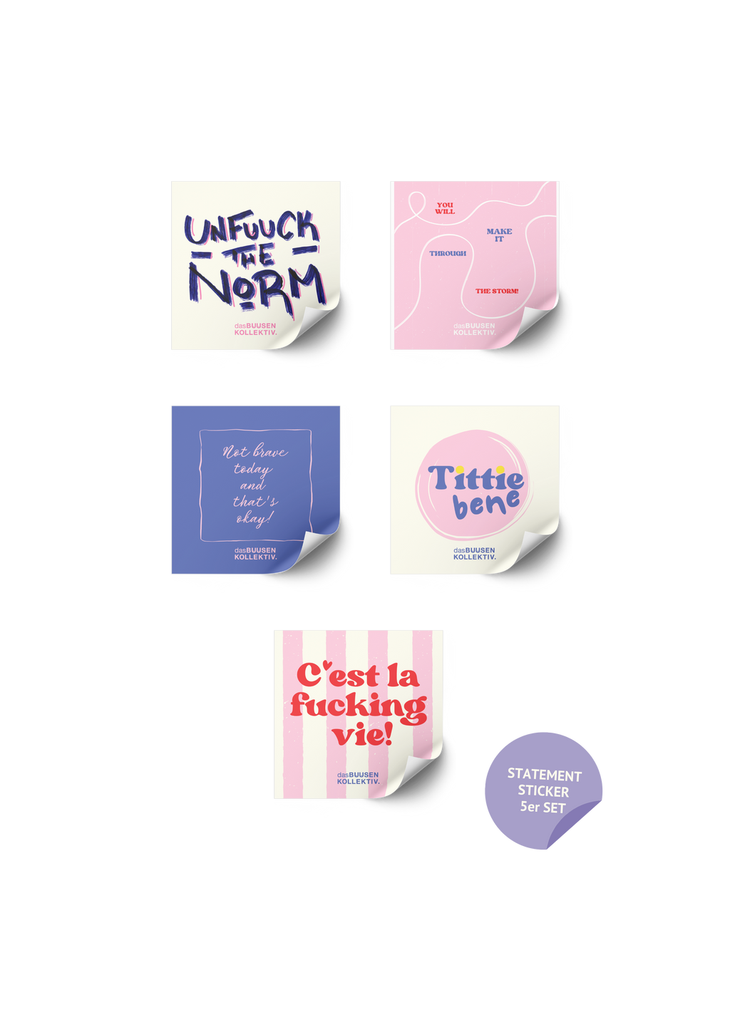 Sticker-Set "Statement"