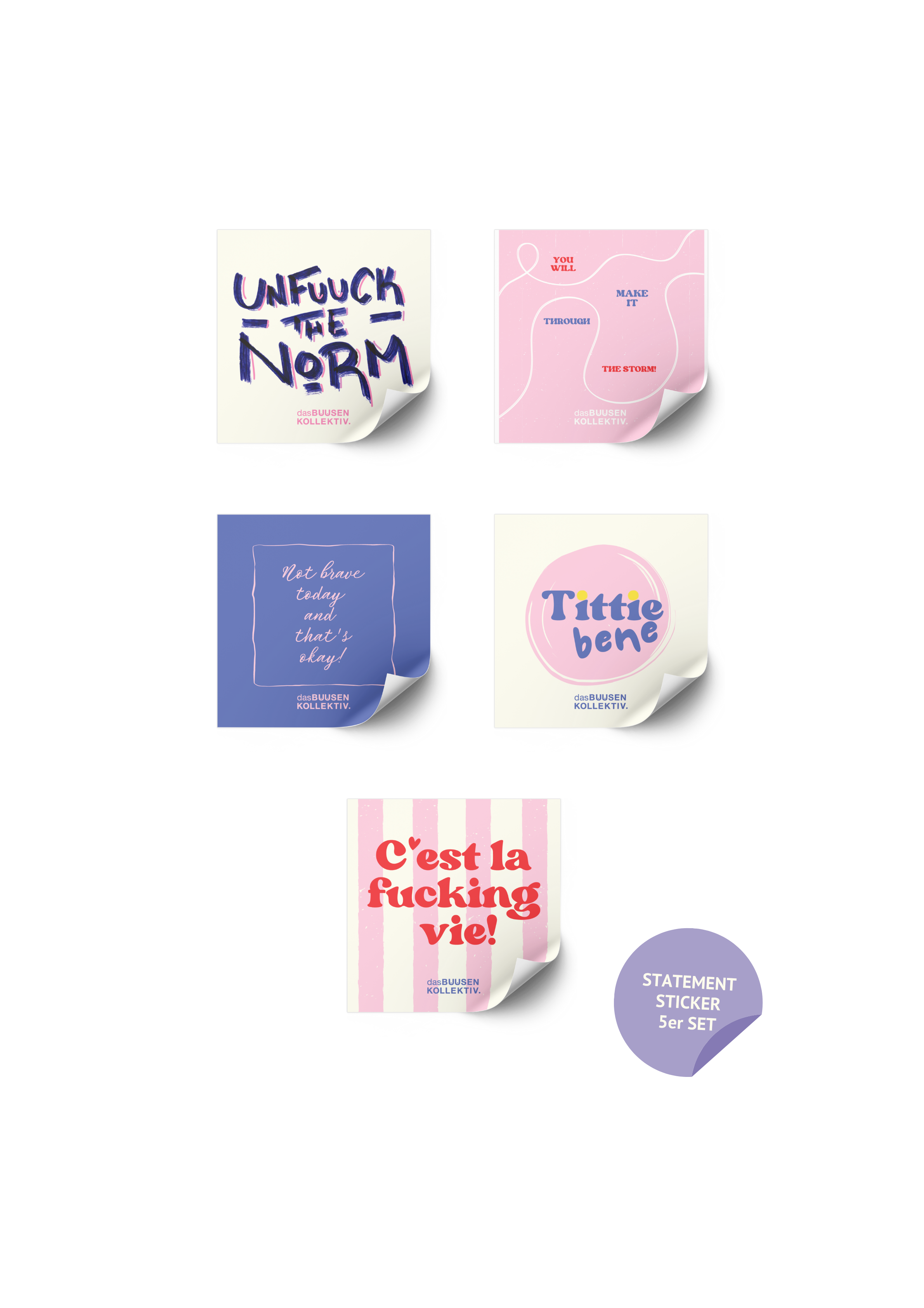 Sticker-Set "Statement"